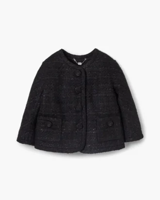 Chaqueta de tweed con espalda cruzada Chaqueta de tweed con espalda cruzada