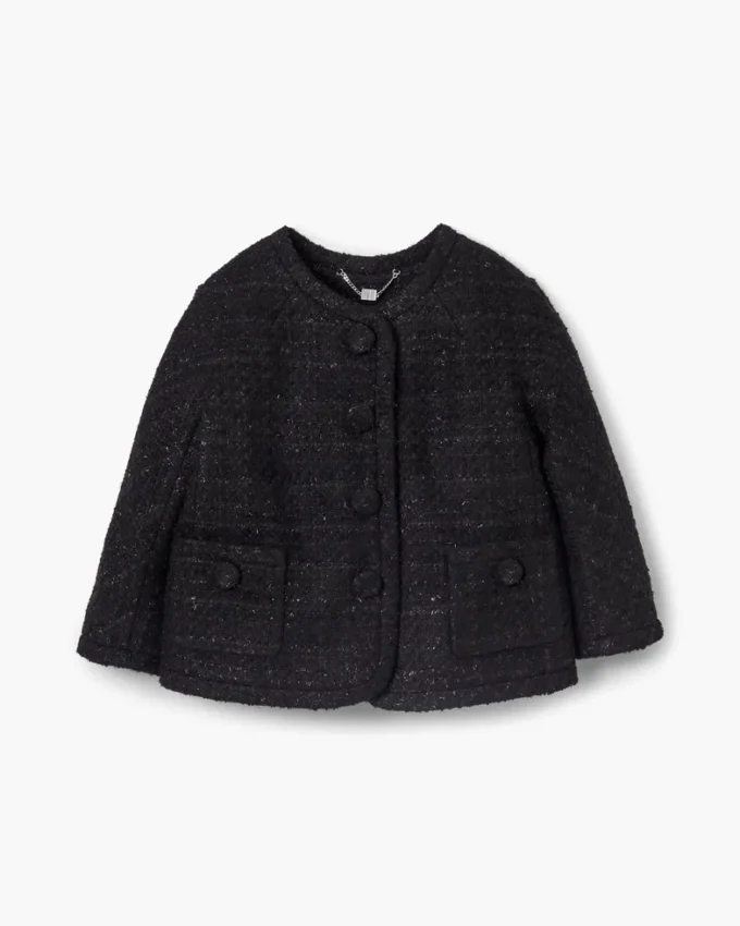 Chaqueta de tweed con espalda cruzada