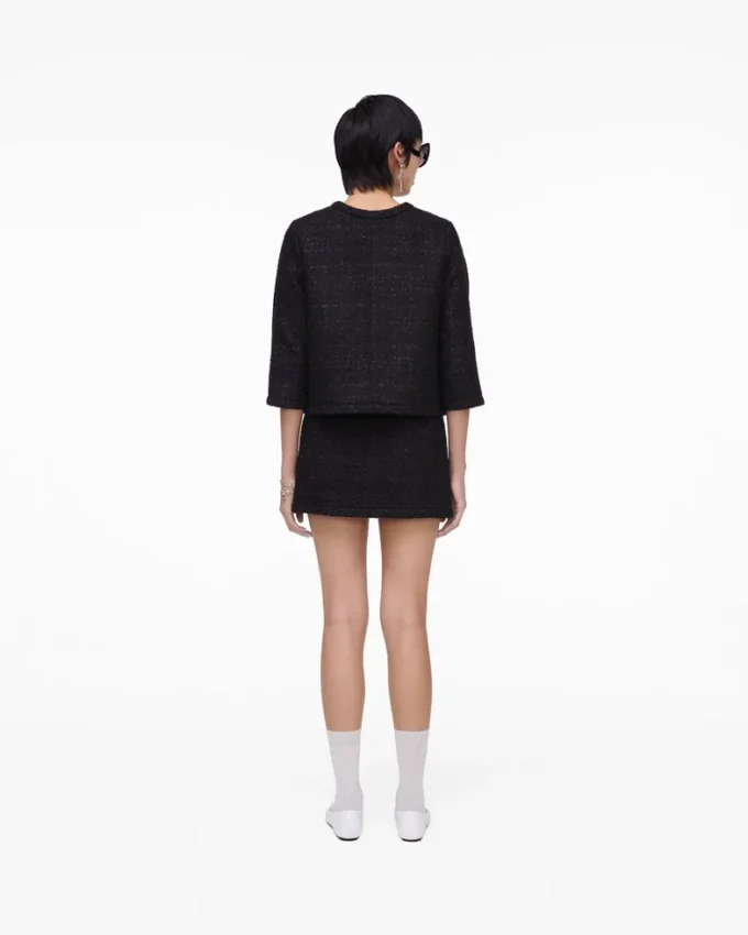 Chaqueta de tweed con espalda cruzada