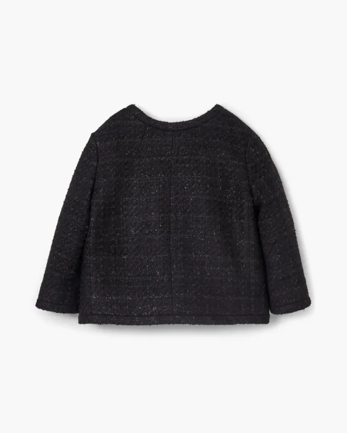 Chaqueta de tweed con espalda cruzada