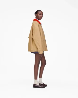 Chaqueta unisex de lona Stoned de A.P.C. X Marc Jacobs Chaqueta unisex de lona Stoned de A.P.C. X Marc Jacobs