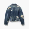 Chaqueta vaquera acampanada con rotos y parches Chaqueta vaquera acampanada con rotos y parches