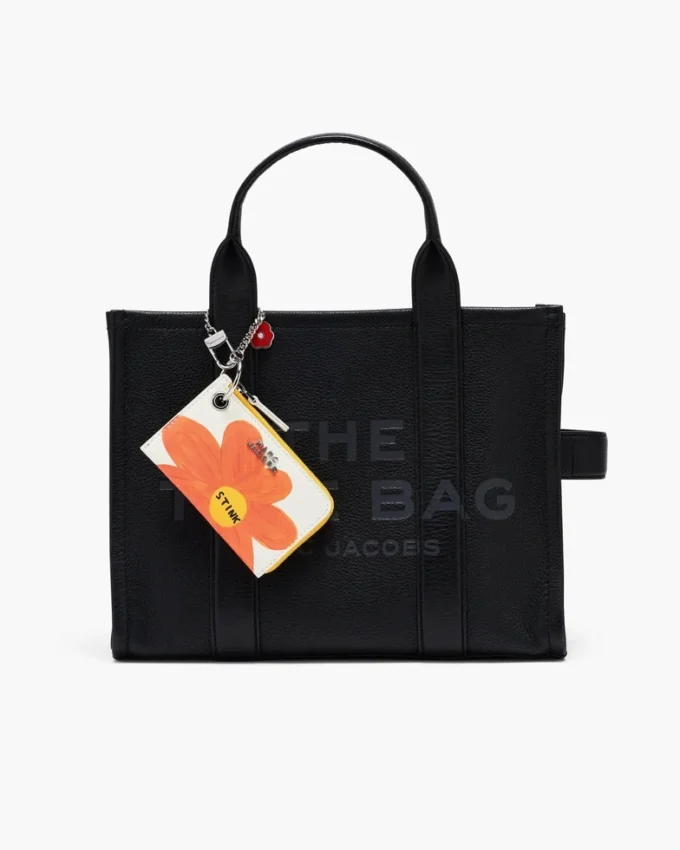 David Shrigley X Marc Jacobs Cartera con cremallera superior y charm David Shrigley X Marc Jacobs Cartera con cremallera superior y charm