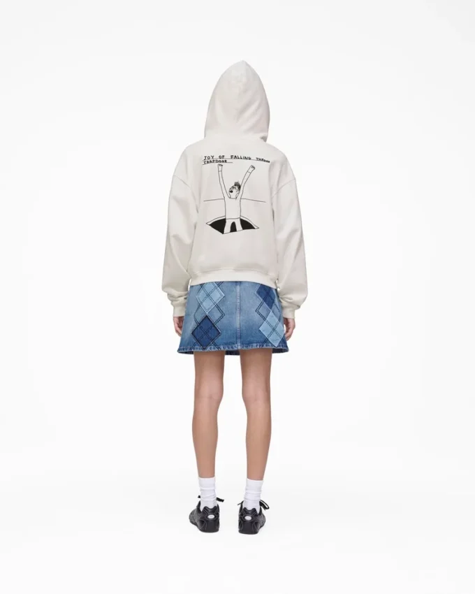 David Shrigley X Marc Jacobs Sudadera con capucha y cremallera Joy Of Falling