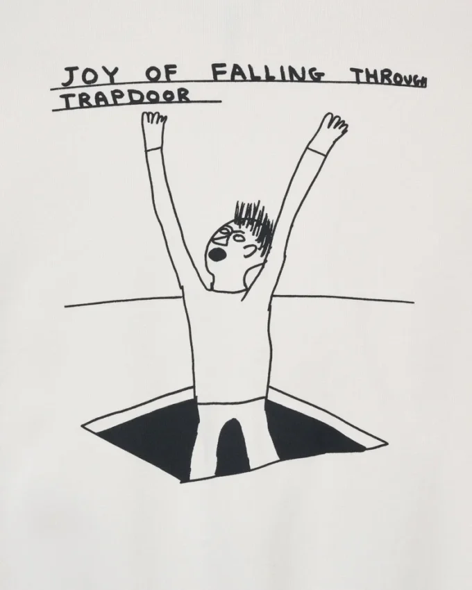 David Shrigley X Marc Jacobs Sudadera con capucha y cremallera Joy Of Falling