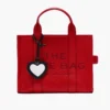 Dije para bolso con espejo en forma de corazón