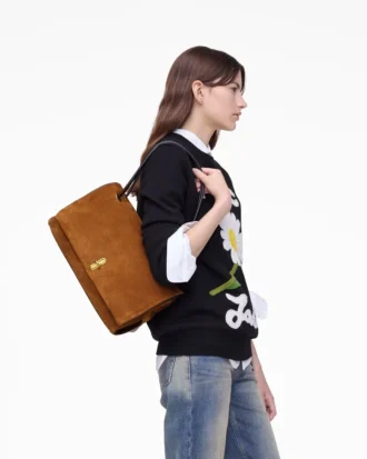 El bolso grande Dual de ante