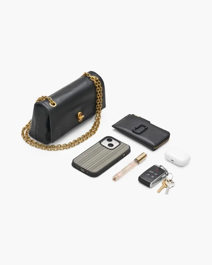 Mini bolso con doble cadena metálica Mini bolso con doble cadena metálica