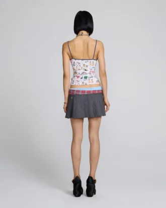 Falda boxer plisada