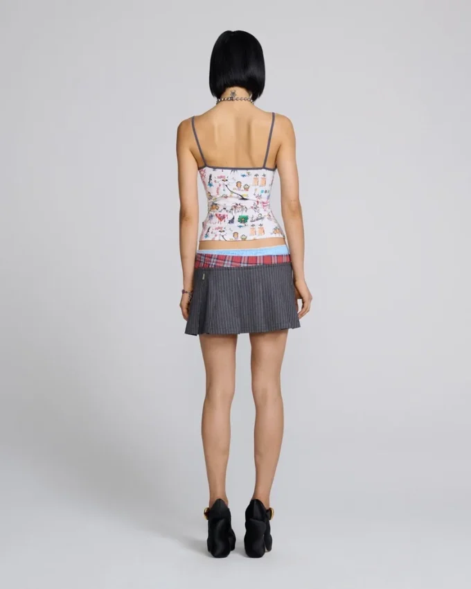 Falda boxer plisada Falda boxer plisada