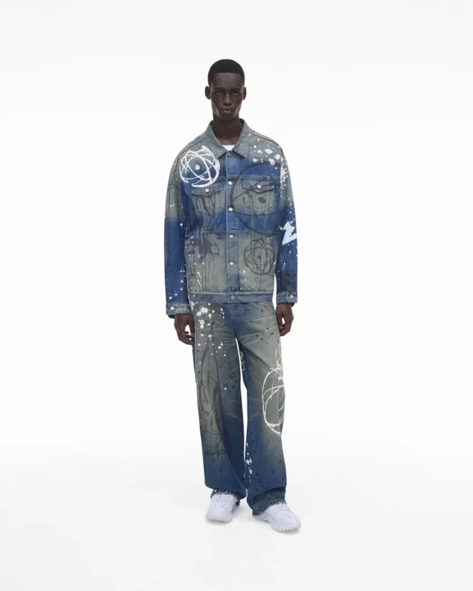 Futura x Marc Jacobs Painted Denim Big Trucker