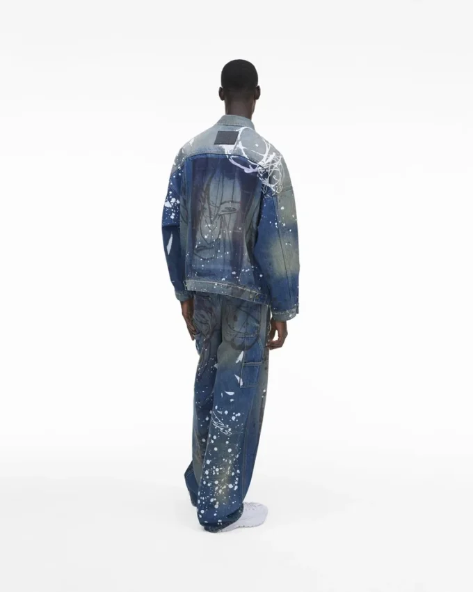 Futura x Marc Jacobs Painted Denim Big Trucker