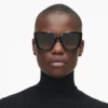 Gafas de sol cuadradas con aberturas The J Marc Gafas de sol cuadradas con aberturas The J Marc