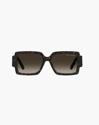 Gafas de sol cuadradas con logotipo llamativo