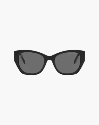 Gafas de sol cuadradas con ojo de gato y logotipo llamativo