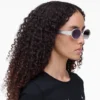 Gafas de sol redondas con logotipo clásico
