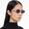 Gafas de sol redondas con logotipo clásico