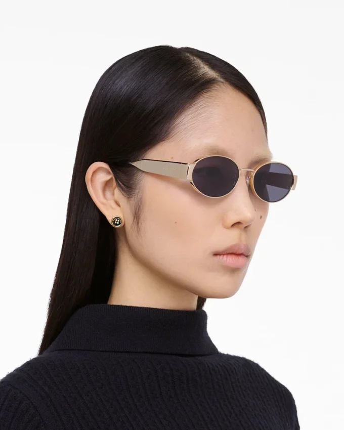 Gafas de sol redondas con logotipo clásico