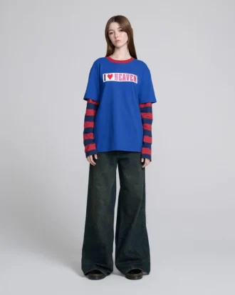 I <3 Heaven Camiseta de manga larga con capas