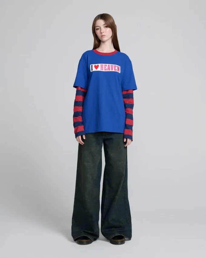 I <3 Heaven Camiseta de manga larga con capas