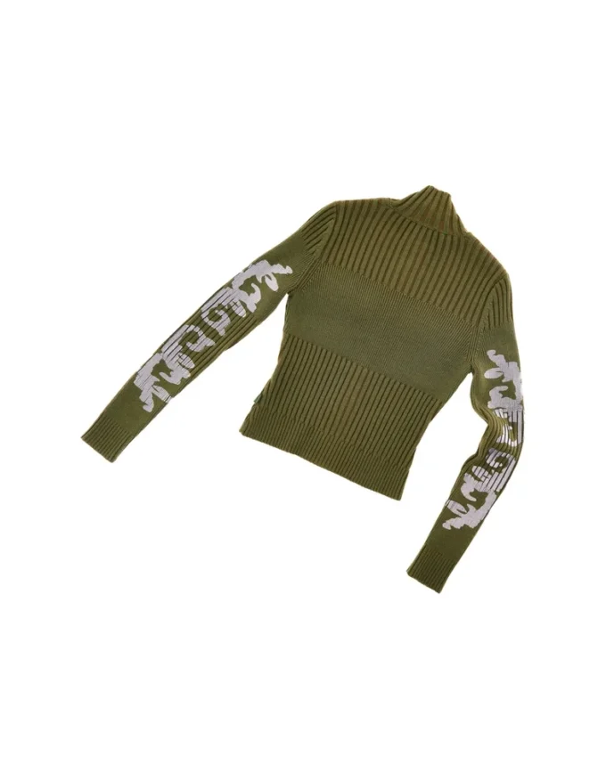 Jersey con cremallera y estampado