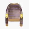 Jersey de cuello redondo a rayas Joy Jersey de cuello redondo a rayas Joy