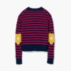 Jersey de cuello redondo a rayas Joy Jersey de cuello redondo a rayas Joy
