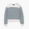 Jersey de cuello redondo con rayas bretonas Jersey de cuello redondo con rayas bretonas
