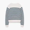 Jersey de cuello redondo con rayas bretonas Jersey de cuello redondo con rayas bretonas