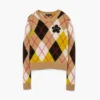Jersey de cuello redondo Preppy Daisy Argyle