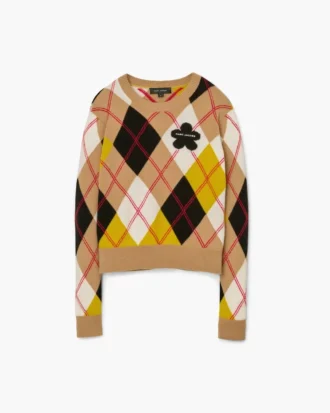 Jersey de cuello redondo Preppy Daisy Argyle