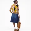 Jersey de cuello redondo Preppy Daisy Argyle