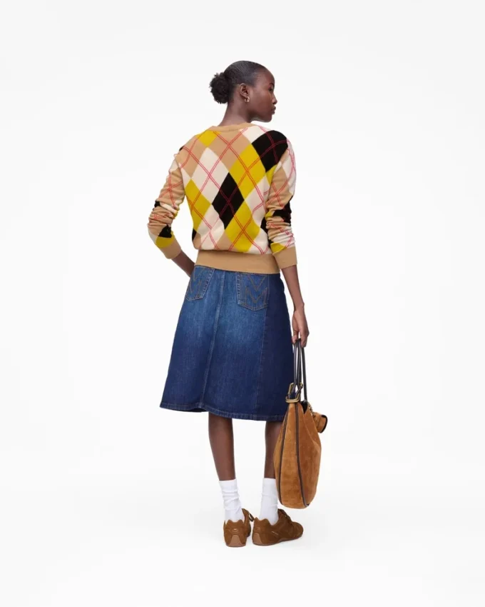 Jersey de cuello redondo Preppy Daisy Argyle