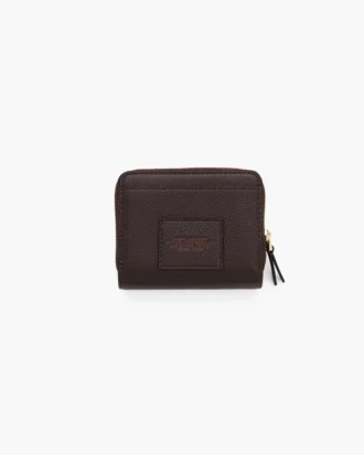 La mini cartera compacta de piel