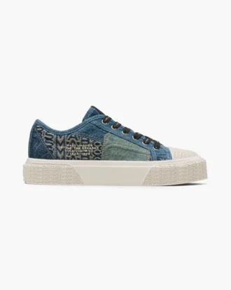 Las zapatillas de denim deconstruidas