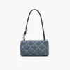 Mini bolso bandolera doble de denim acolchado