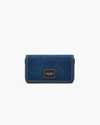 Mini bolso con cadena de denim