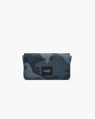 Mini bolso con cadena y jacquard de camuflaje