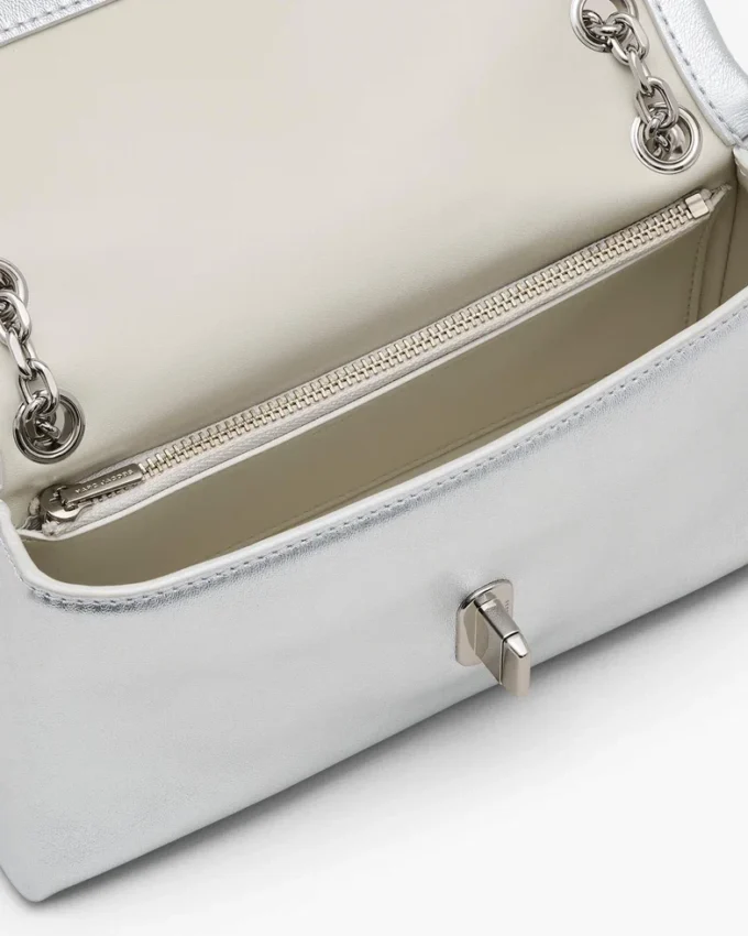 Mini bolso con doble cadena metálica Mini bolso con doble cadena metálica