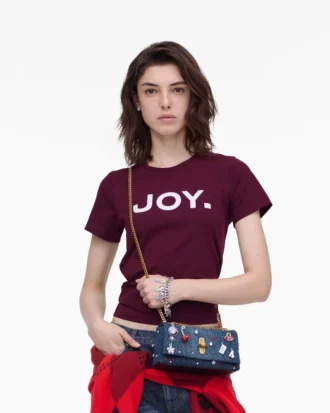 Mini bolso Trinket Charm Denim Dual Chain