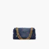 Mini bolso Trinket Charm Denim Dual Chain Mini bolso Trinket Charm Denim Dual Chain