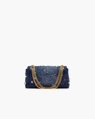 Mini bolso Trinket Charm Denim Dual Chain