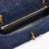 Mini bolso Trinket Charm Denim Dual Chain Mini bolso Trinket Charm Denim Dual Chain