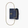 Mini bolso Trinket Charm Denim Dual Chain Mini bolso Trinket Charm Denim Dual Chain