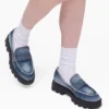Mocasines Frankie de denim desgastado Mocasines Frankie de denim desgastado
