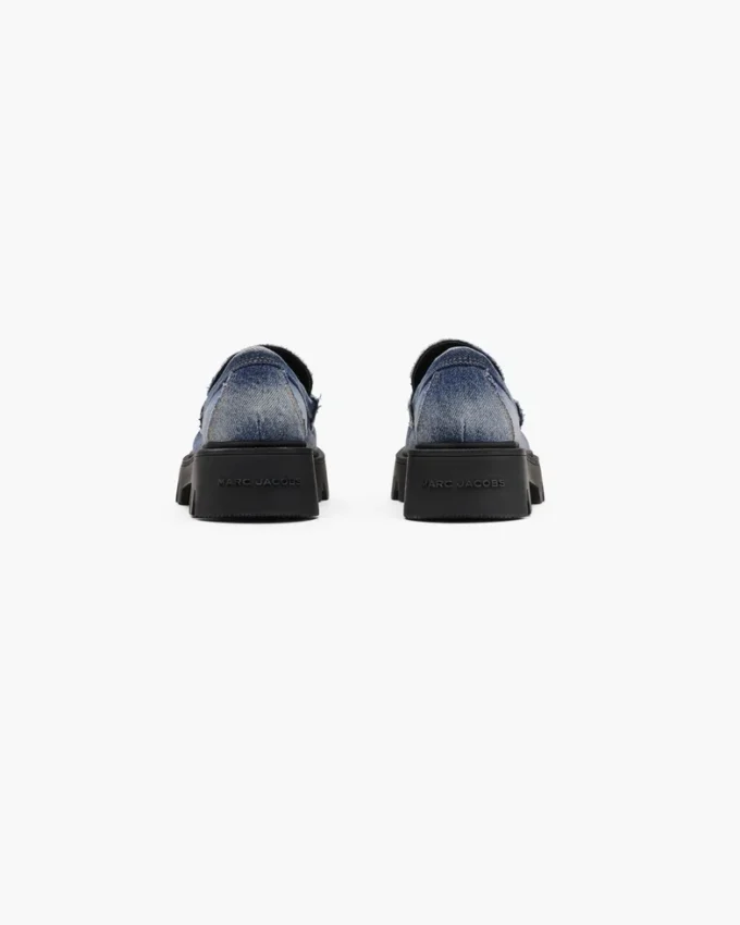 Mocasines Frankie de denim desgastado Mocasines Frankie de denim desgastado