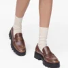 Mocasines Frankie de piel desgastada Mocasines Frankie de piel desgastada