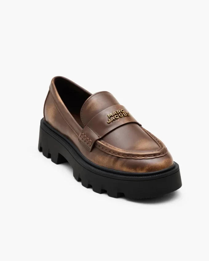 Mocasines Frankie de piel desgastada Mocasines Frankie de piel desgastada