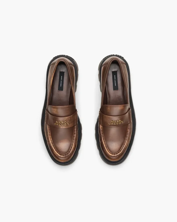 Mocasines Frankie de piel desgastada Mocasines Frankie de piel desgastada
