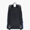 Mochila grande de denim con bloques de color Biker